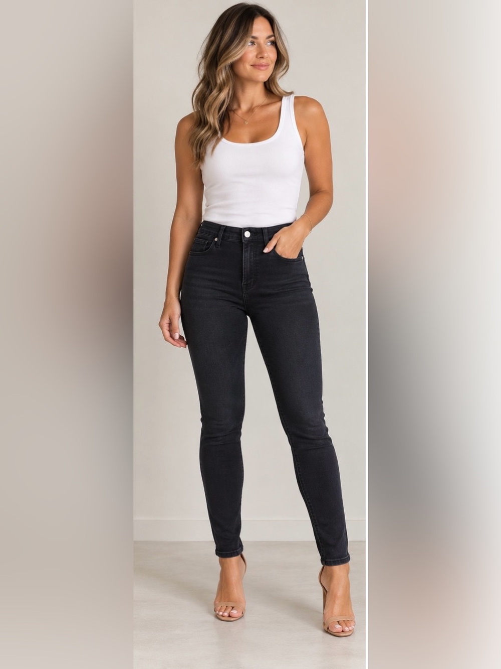 Madewell High-Rise Black Skinny Jeans - Women
